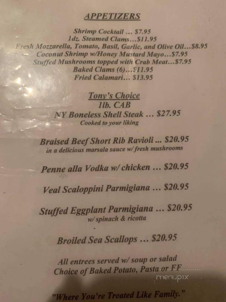 Tony Boffa's Restaurant - Middletown, NY