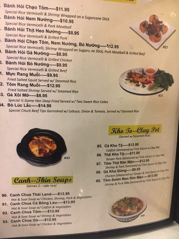 Pho Tai - Rochester, MN menu_pic
