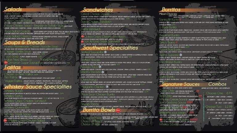 Santa Fe Trails - Rock Springs, WY menu_pic
