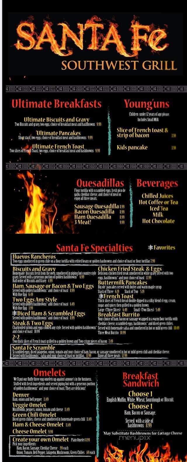 Santa Fe Trails - Rock Springs, WY menu_pic