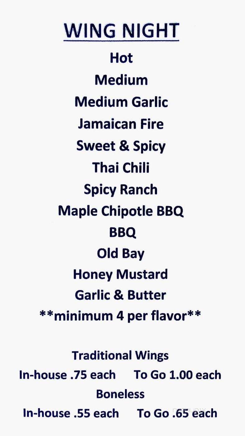Detzi Tavern - Wind Gap, PA menu_pic