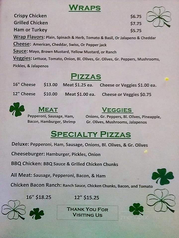 My Turn Pub - Belmont, WI menu_pic