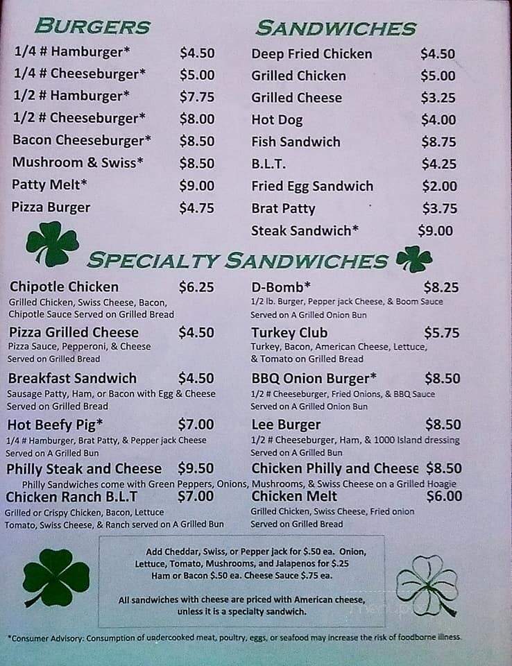 My Turn Pub - Belmont, WI menu_pic