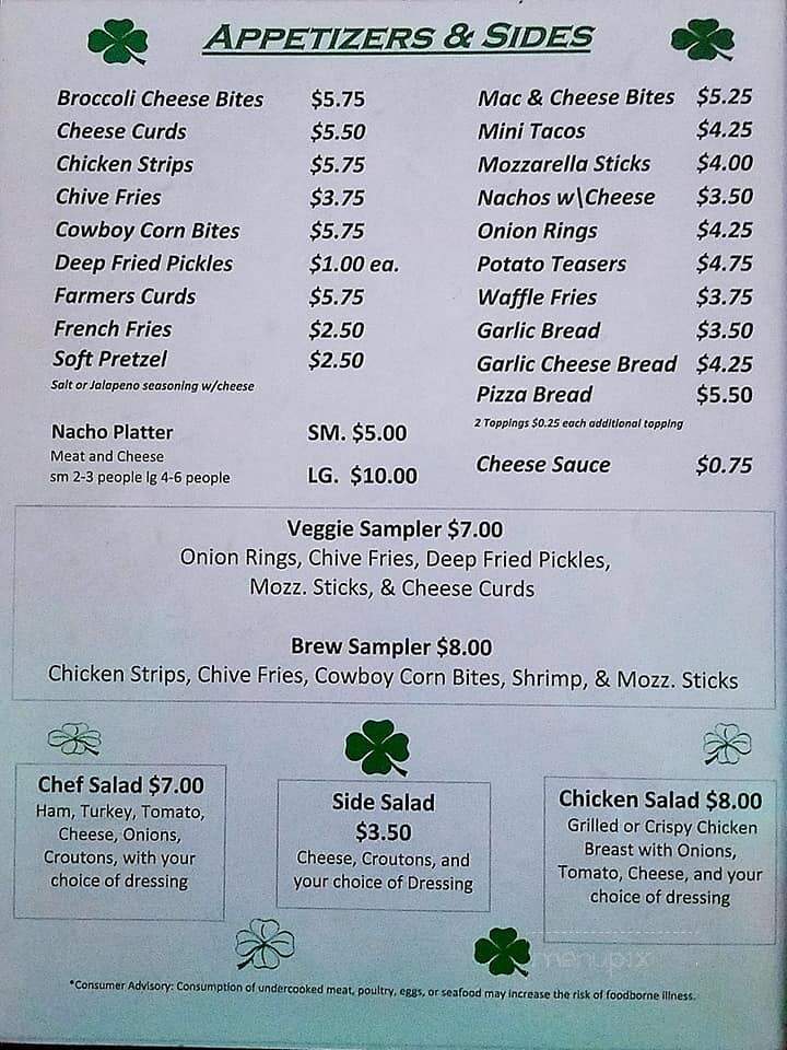 My Turn Pub - Belmont, WI menu_pic