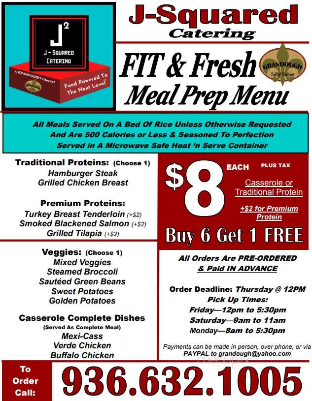 Grandough Baking Company - Lufkin, TX menu_pic