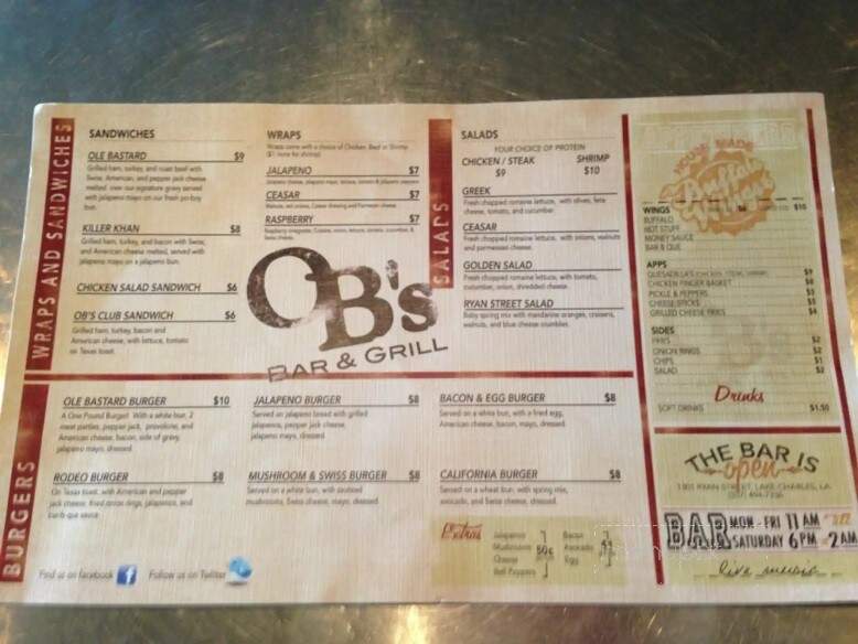 O B's Bar & Grill - Lake Charles, LA