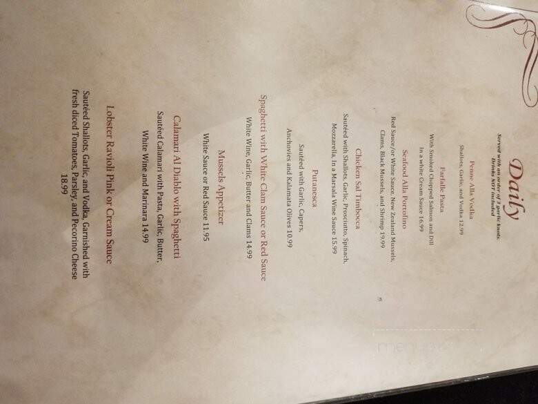 Portofino Pizza and Pasta - Parker, CO menu_pic