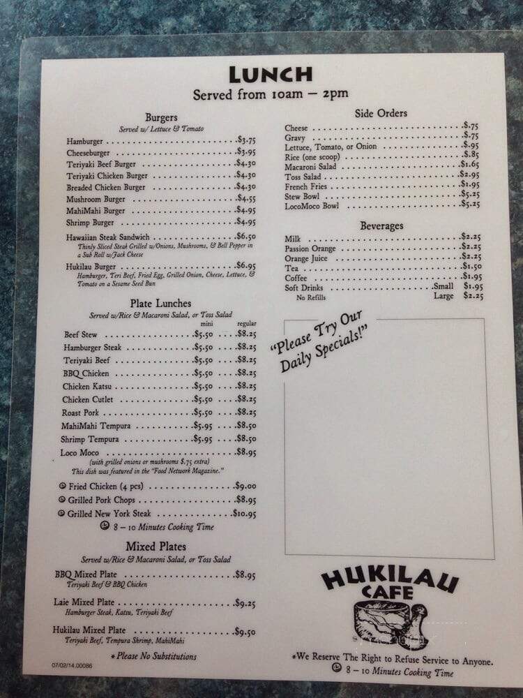 Hukilau Cafe - Laie, HI