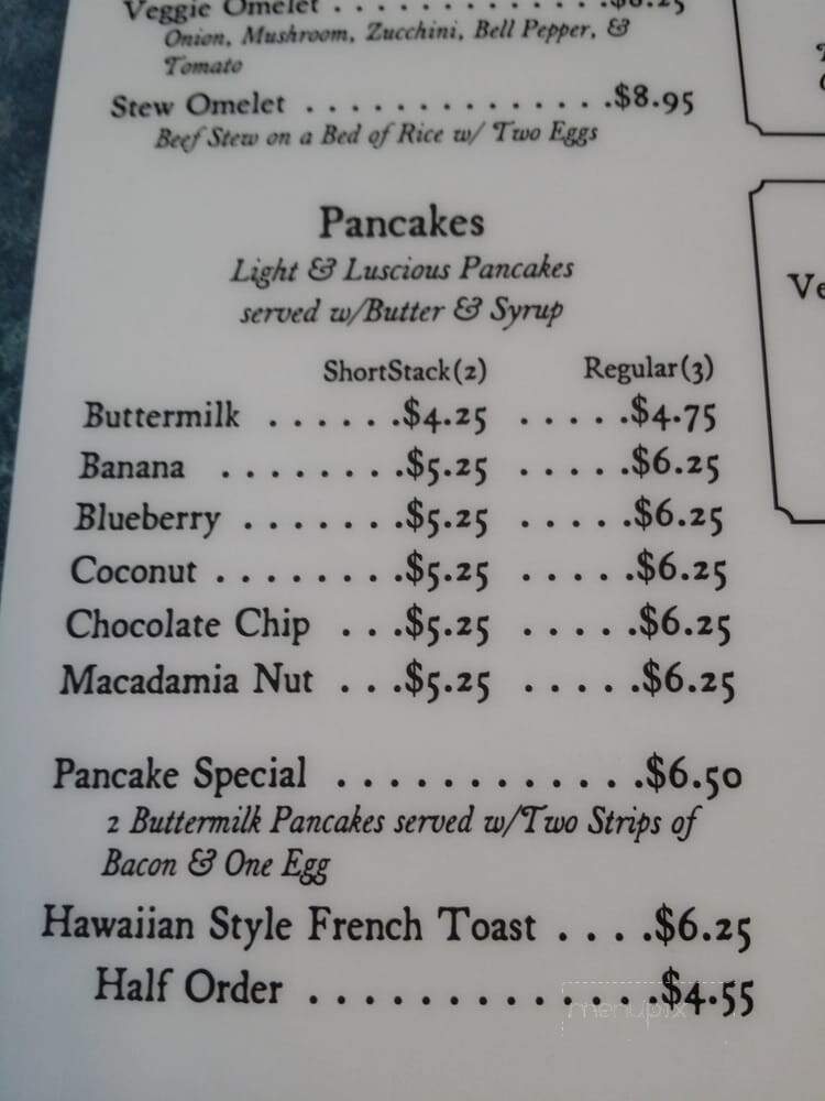 Hukilau Cafe - Laie, HI menu_pic