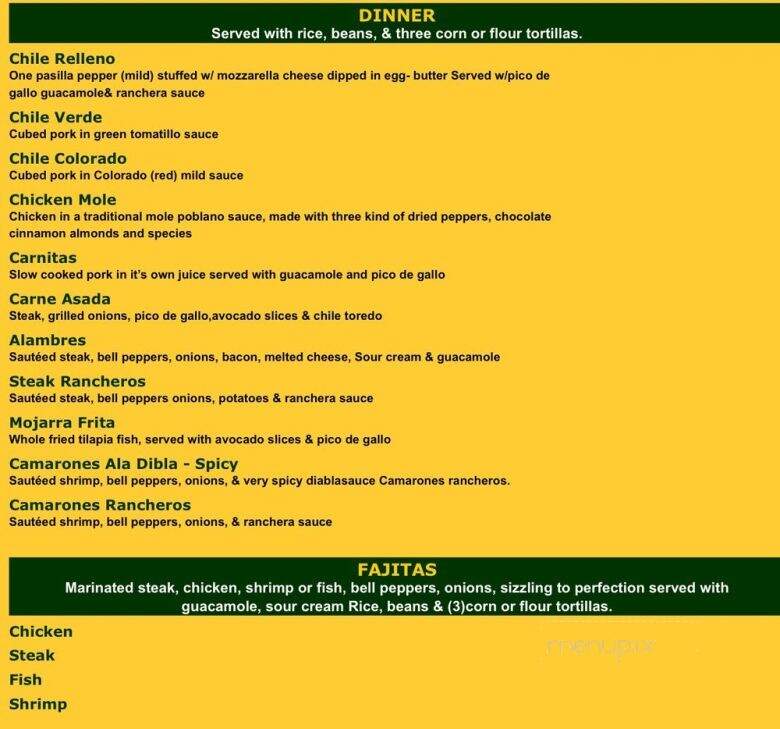 Amigo's - Kahului, HI menu_pic