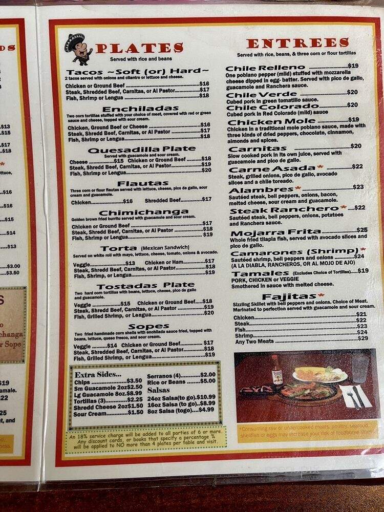 Amigo's - Kahului, HI menu_pic
