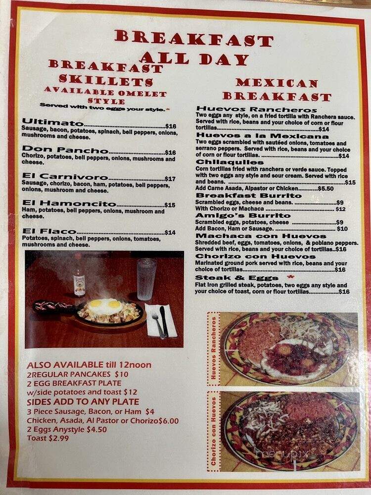 Amigo's - Kahului, HI menu_pic