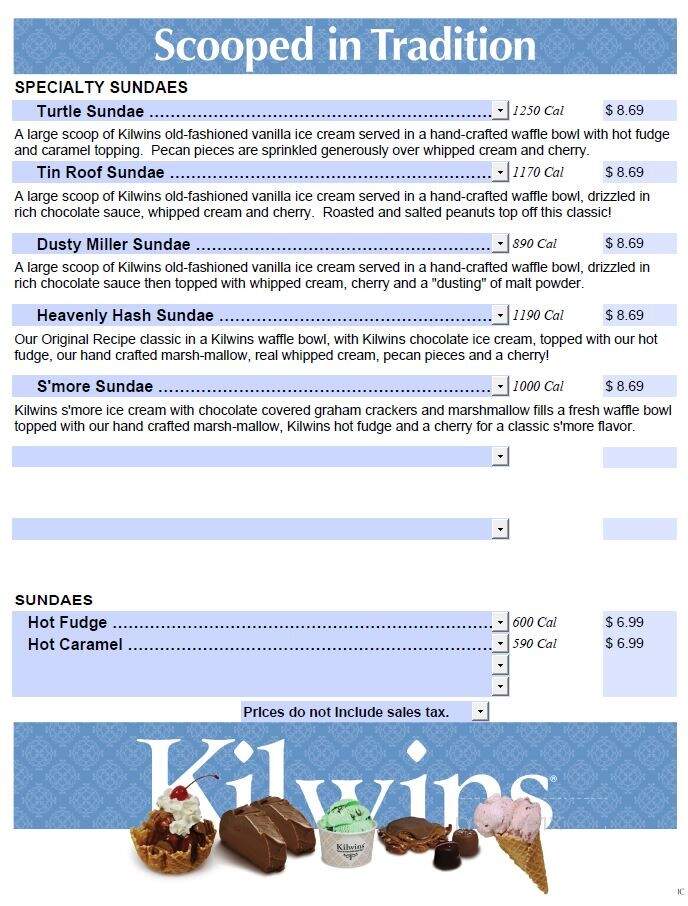 Kilwin's Chocolates & Ice Cream - Stuart, FL menu_pic