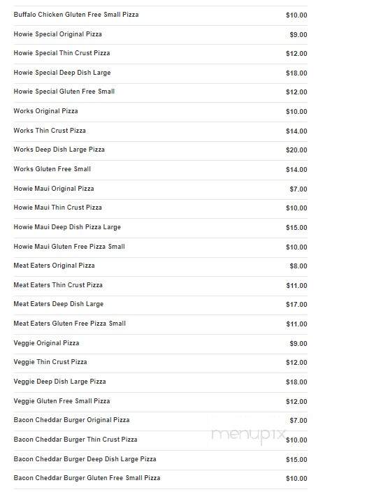 Hungry Howie's Pizza - Dewitt, MI menu_pic