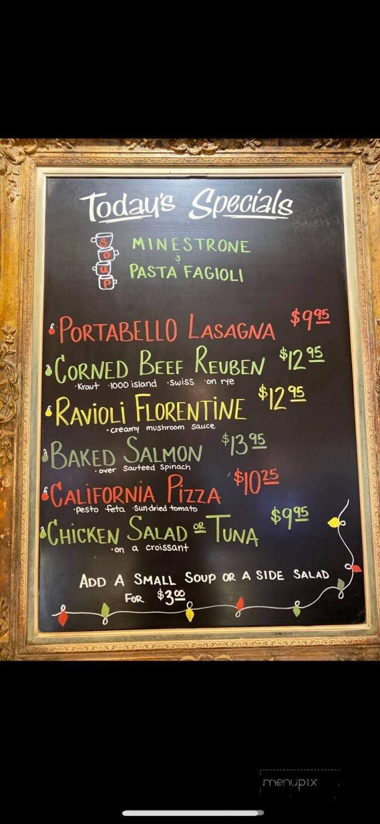 Caffe Tosi - St Joseph, MI menu_pic