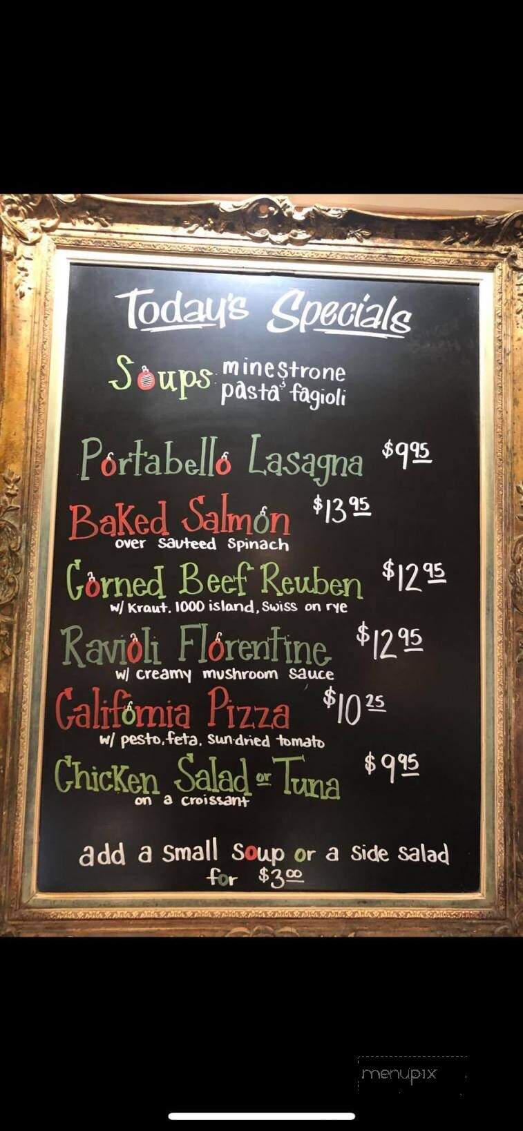 Caffe Tosi - St Joseph, MI menu_pic