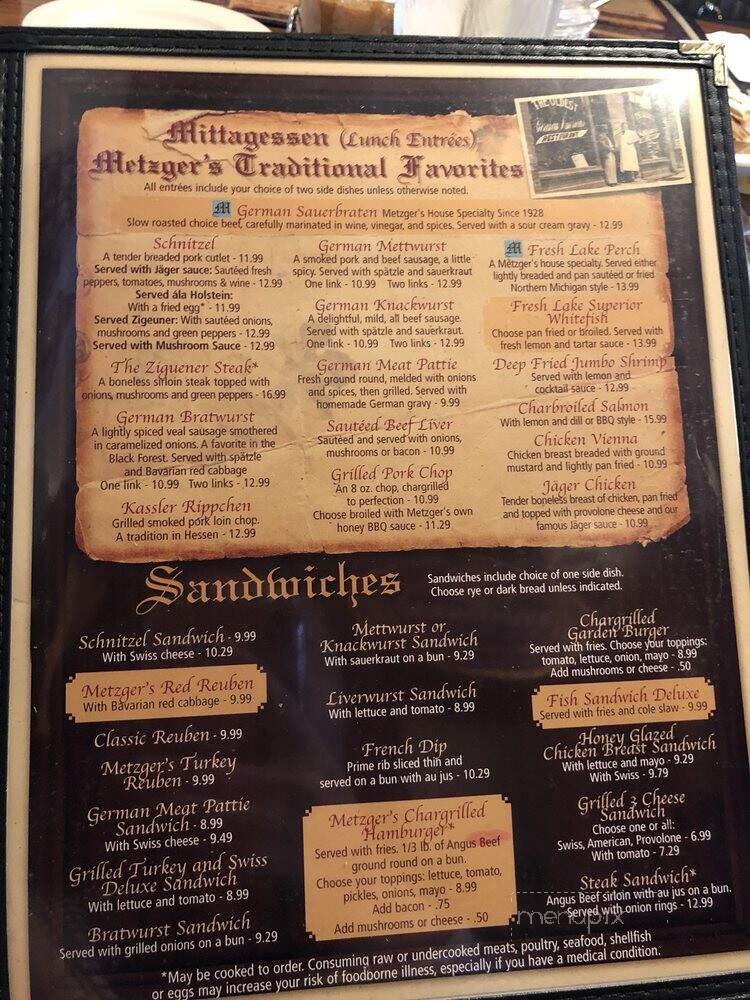 Metzger's German Restaurant - Ann Arbor, MI