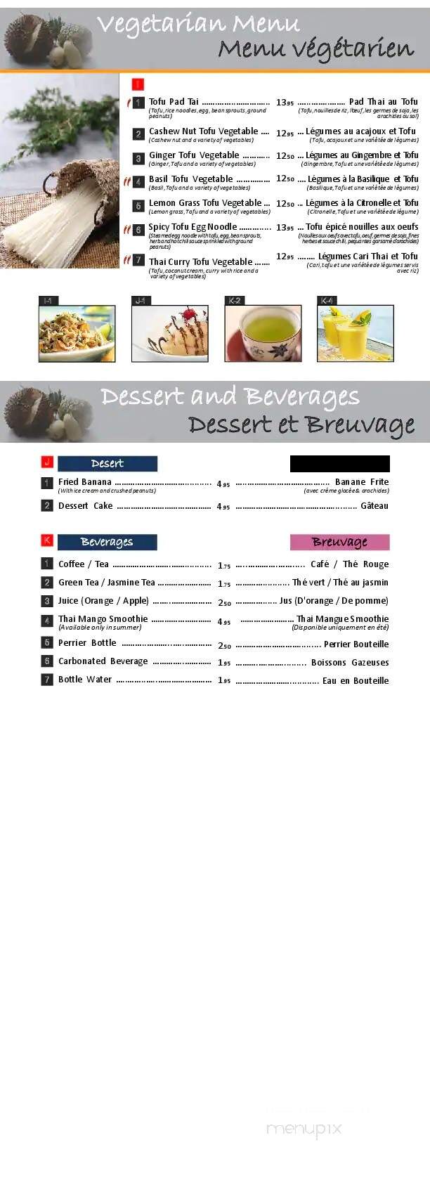 Saigon Thai Restaurant - Moncton, NB menu_pic