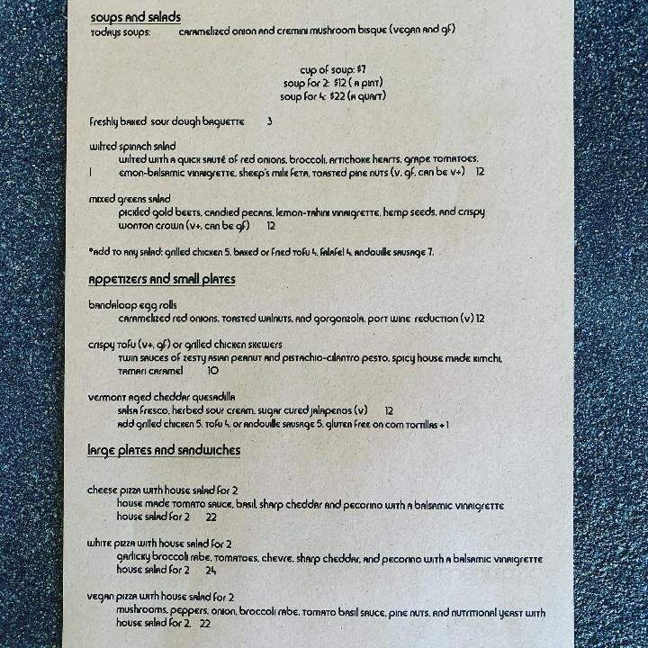 Bandaloop - Kennebunkport, ME menu_pic
