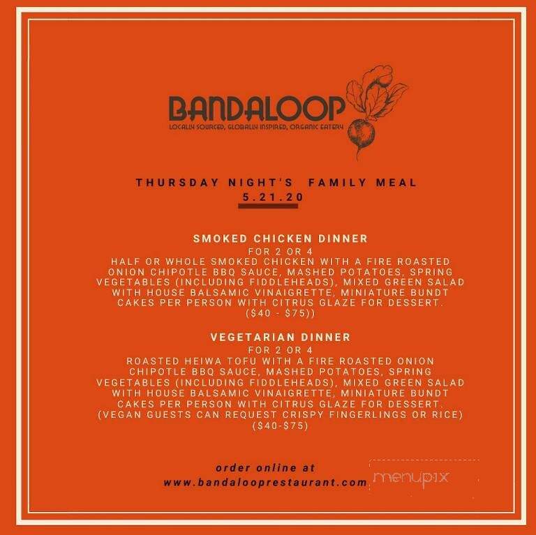 Bandaloop - Kennebunkport, ME menu_pic