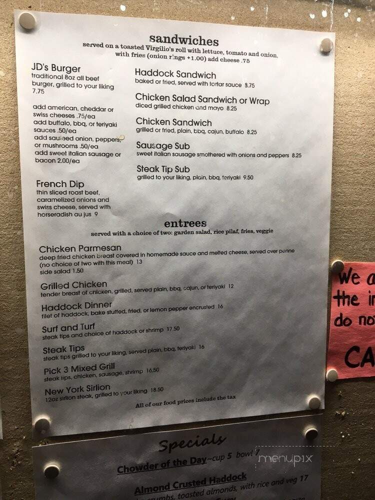 J D & Meyers Best Friends - Gloucester, MA menu_pic