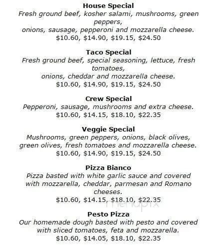 Sammy's Pizza - Cloquet, MN menu_pic