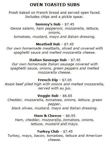 Sammy's Pizza - Cloquet, MN menu_pic