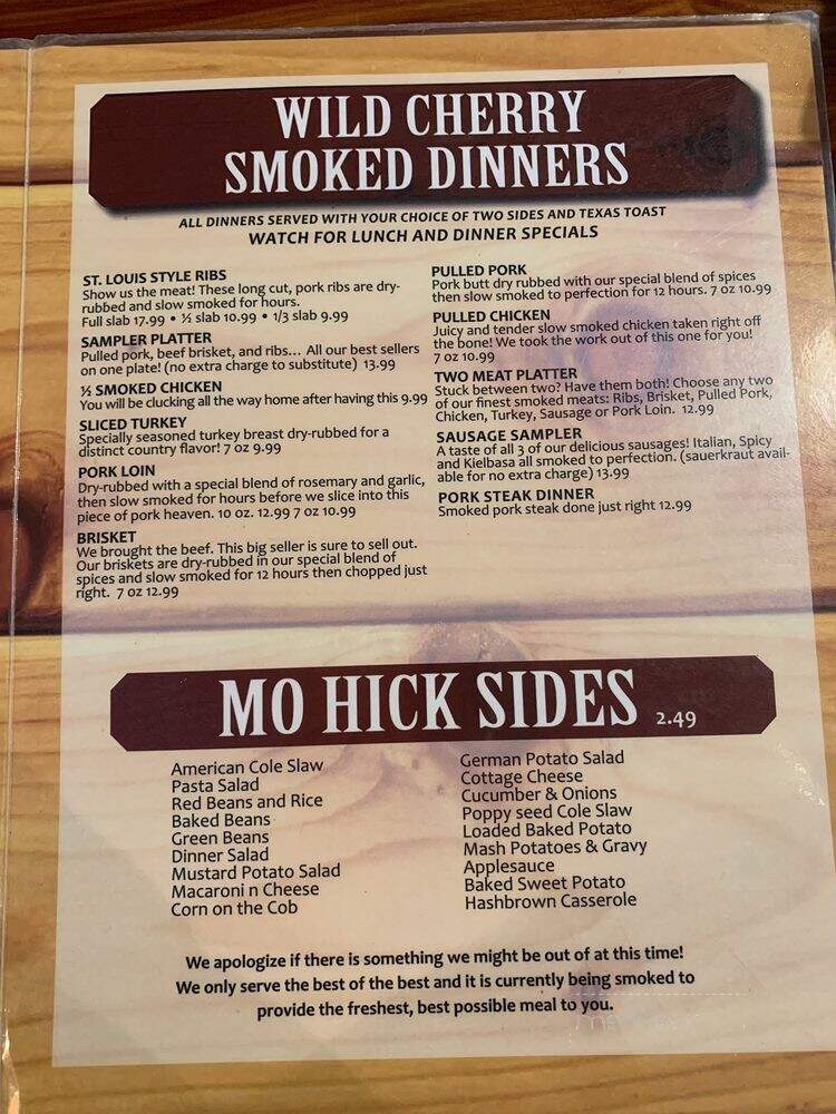 Missouri Hick Barbeque - Cuba, MO