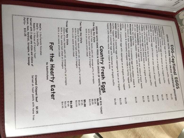 Mom's Restaurant - Ringoes, NJ menu_pic