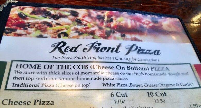 Red Front Restaurant & Tavern - Troy, NY menu_pic
