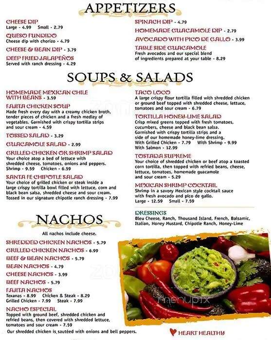 Online Menu of El Amigo Mexican Restaurant, Kannapolis, NC