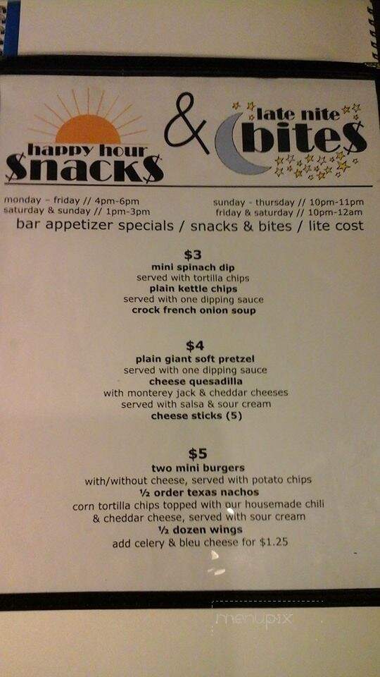 Scooter's Restaurant & Bar - Lititz, PA menu_pic