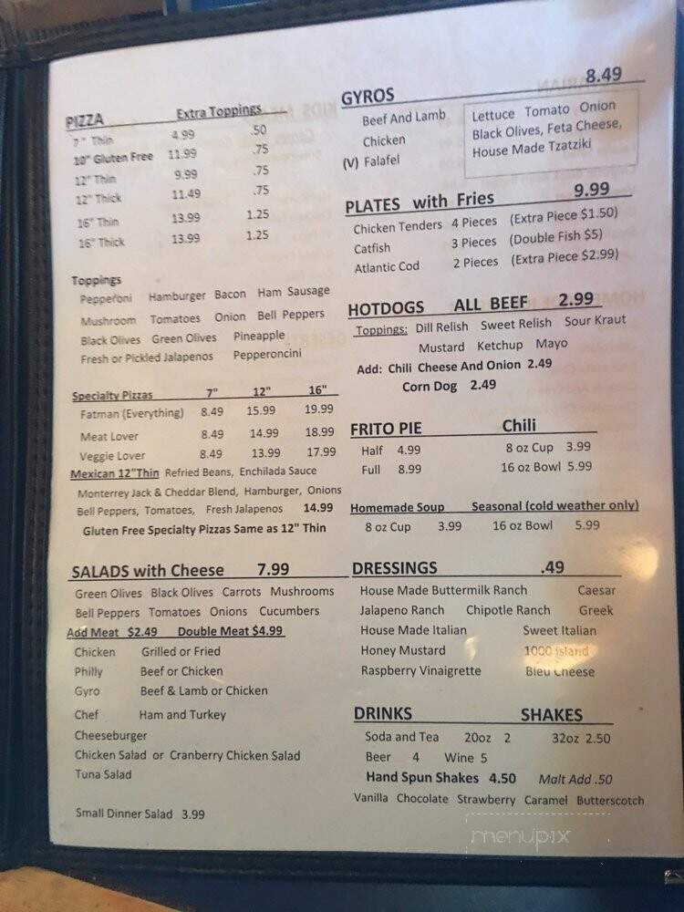 Online Menu of Lee's Almost By The Lake, Spicewood, TX