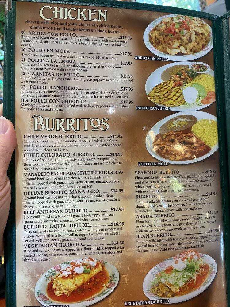 El Sombrero Mexican - Walla Walla, WA menu_pic