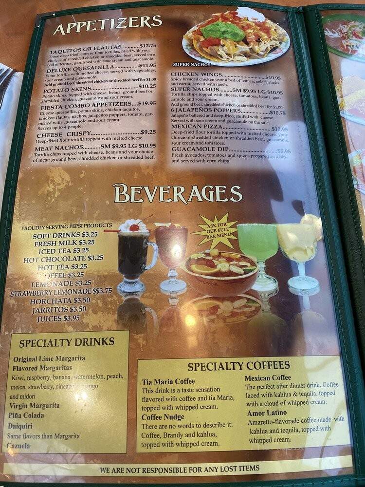 El Sombrero Mexican - Walla Walla, WA menu_pic