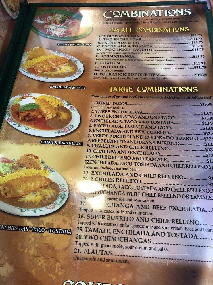 El Sombrero Mexican - Walla Walla, WA menu_pic
