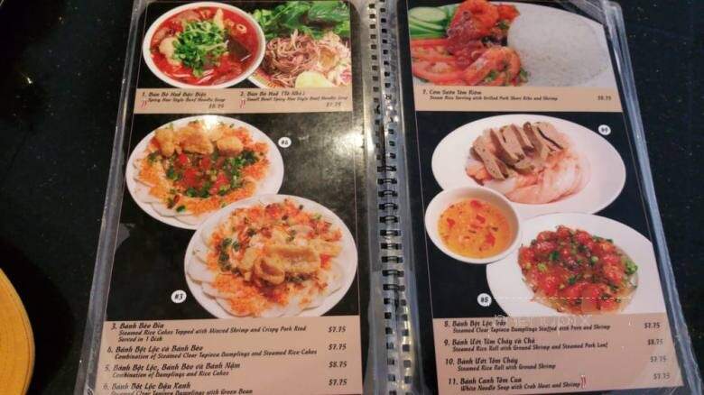 Ngu Binh Restaurant - Westminster, CA menu_pic