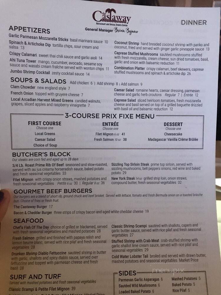 Castaway Restaurant - San Bernardino, CA menu_pic