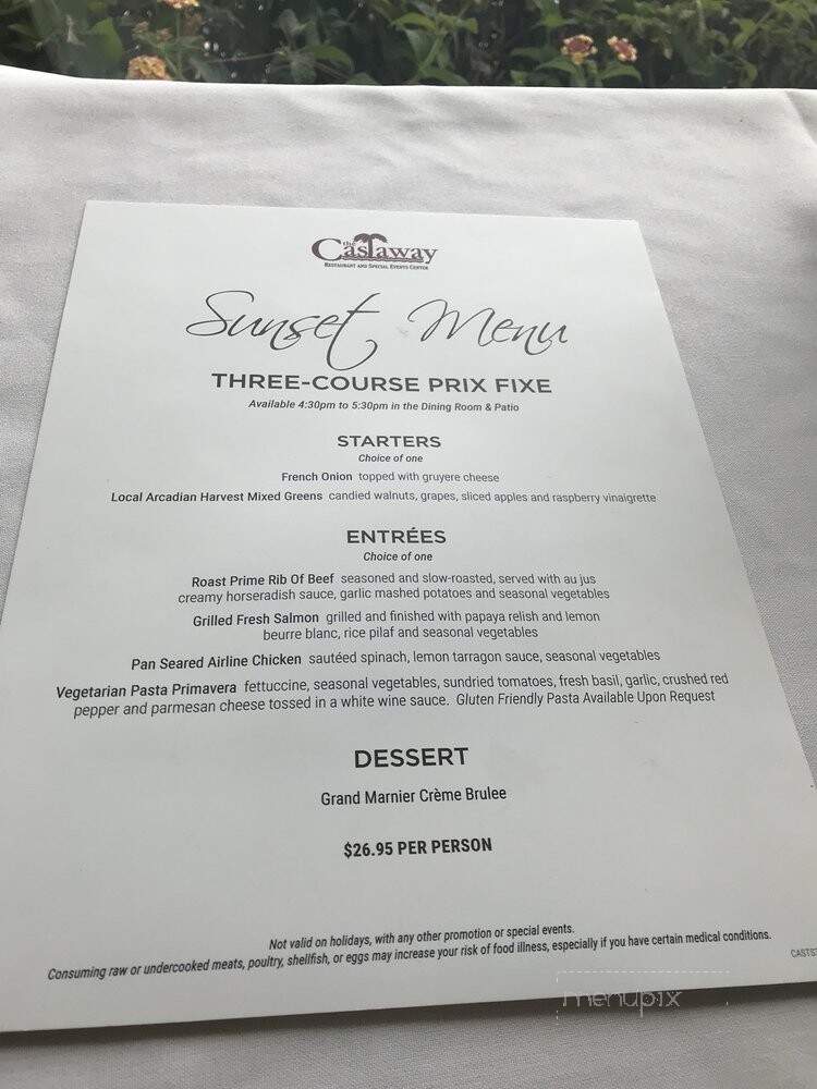 Castaway Restaurant - San Bernardino, CA menu_pic