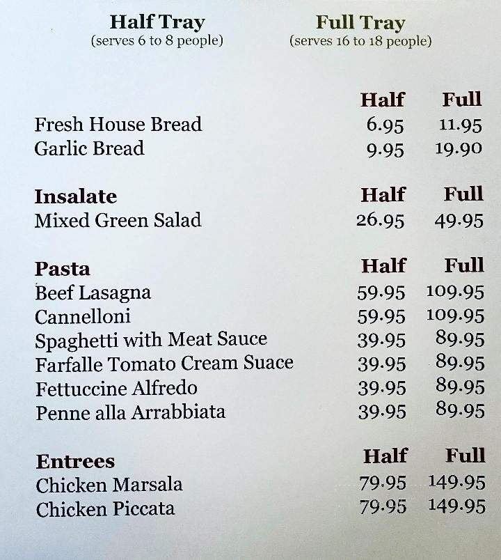 Marcello's Italian Restaurant - Yuba City, CA menu_pic