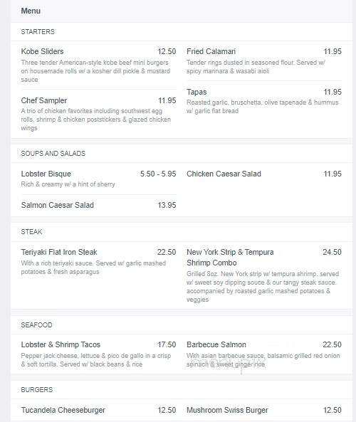 Tu Candela Bar - Miami, FL menu_pic