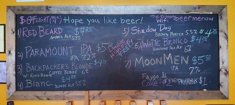 Distant Whistle Brewhouse - Vicksburg, MI menu_pic