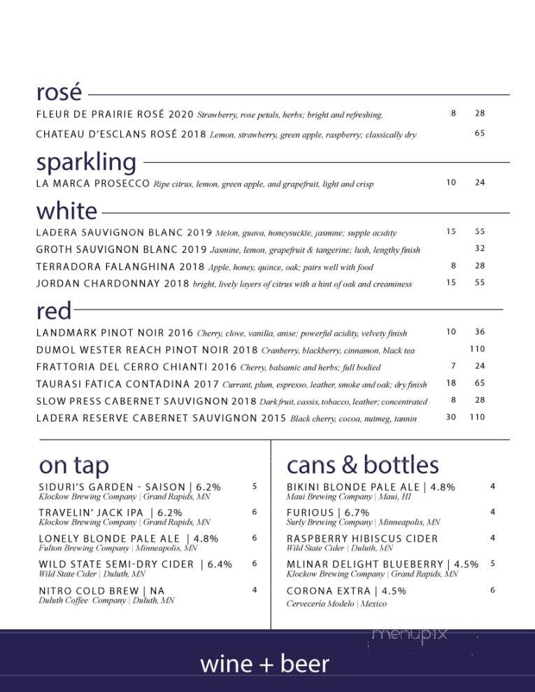 NoPo Coffee - Grand Rapids, MN menu_pic