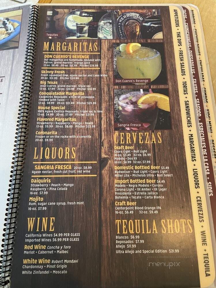 Don Cuervo - Greenwood, IN menu_pic