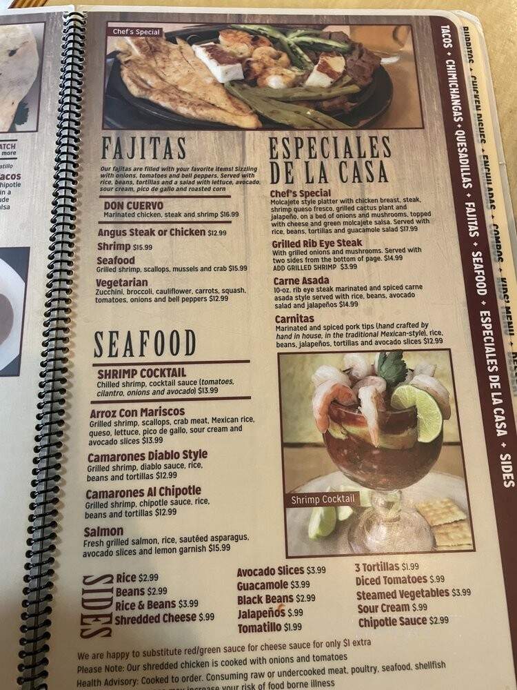 Don Cuervo - Greenwood, IN menu_pic