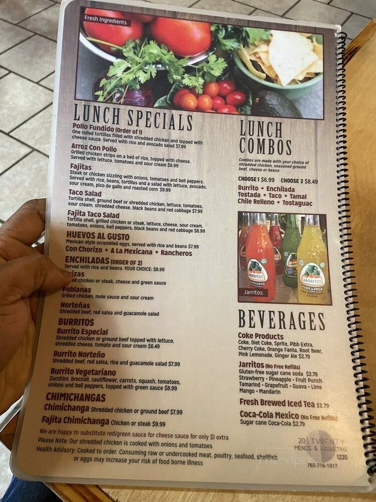 Don Cuervo - Greenwood, IN menu_pic