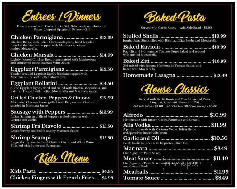 Danny's Pizza - Murrells Inlet, SC menu_pic