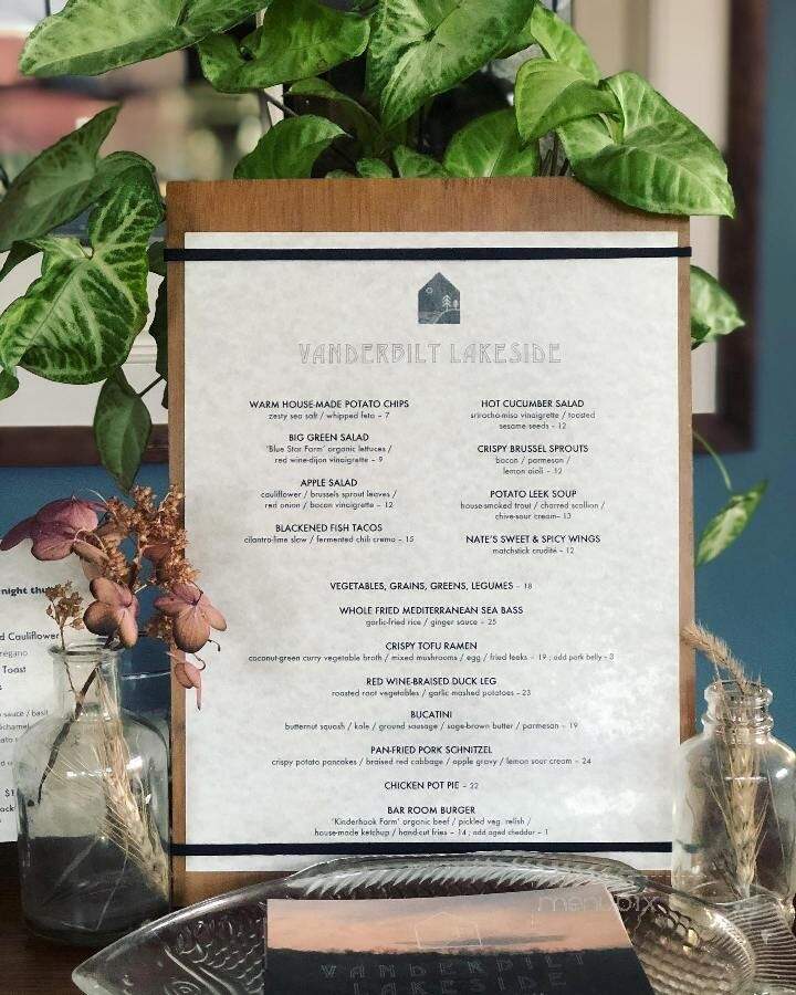 Vanderbilt Lakeside Bar Room & Guesthouse - Philmont, NY menu_pic