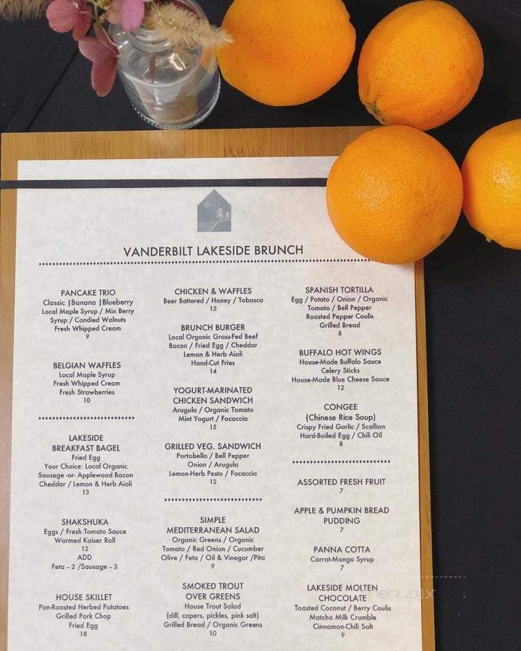 Vanderbilt Lakeside Bar Room & Guesthouse - Philmont, NY menu_pic
