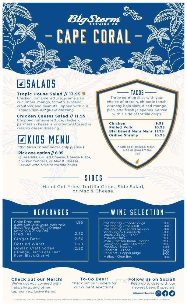 Big Storm Brewery- Cape Coral - Cape Coral, FL menu_pic